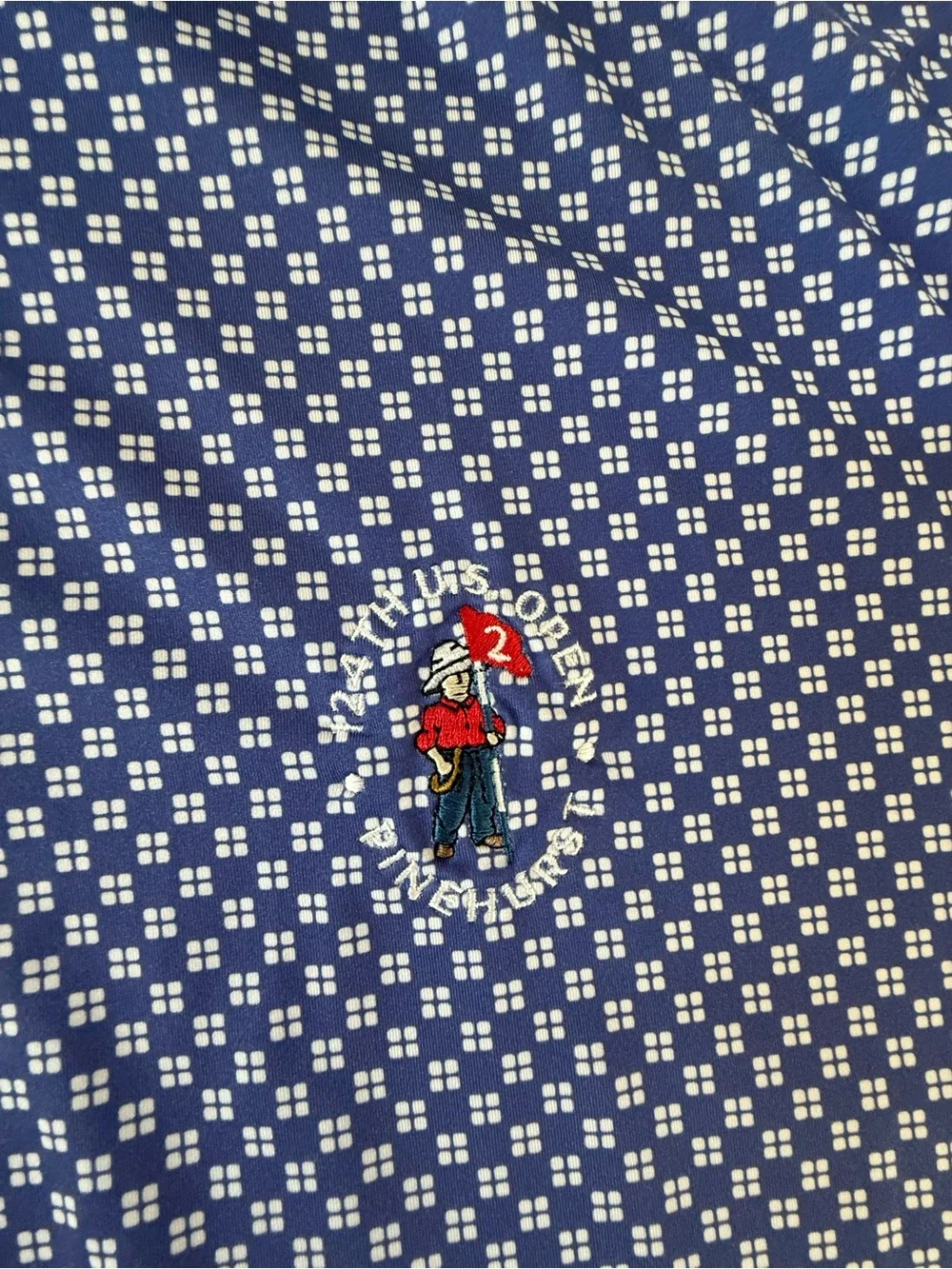 RLX Ralph Lauren XXL 124th US Open Pinehurst Polo Bear Golf Shirt Mens 2XL Blue